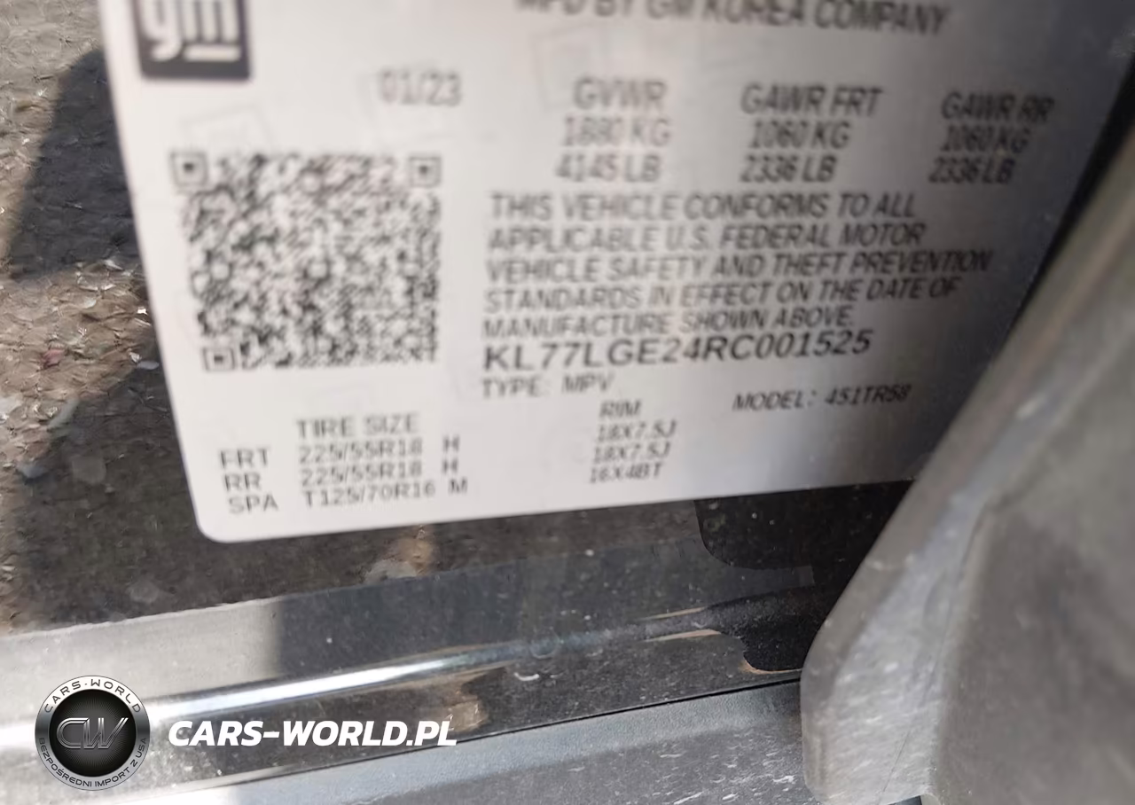 2024 Chevrolet Trax Fwd 1Rs VIN:KL77LGE24RC001525 - 9