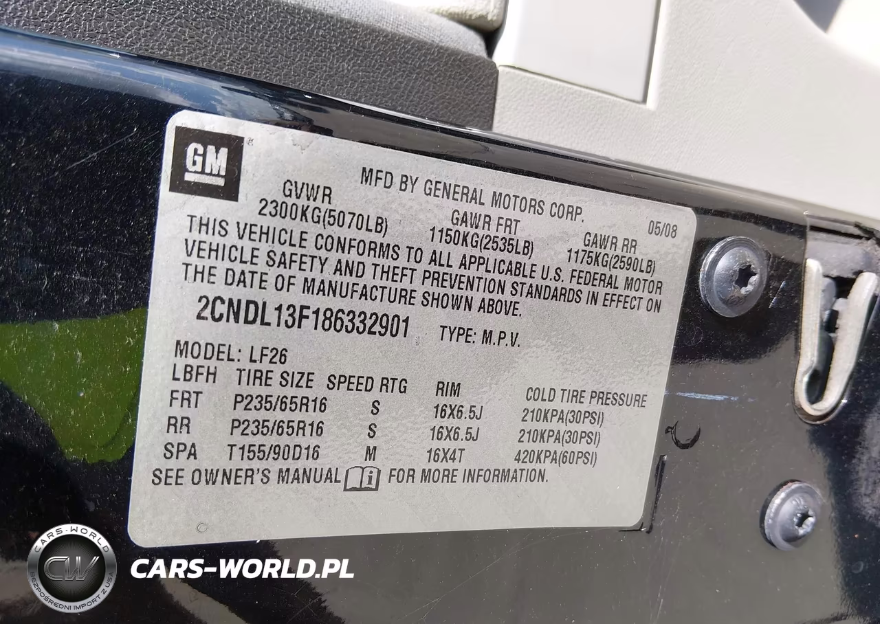 2008 Chevrolet Equinox Ls VIN:2CNDL13F186332901 - 9