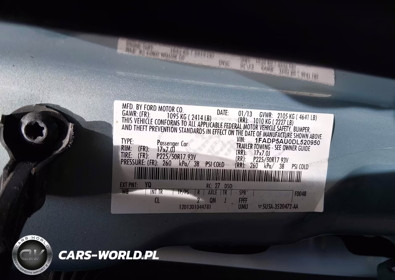 2013 Ford C-Max Hybrid Se VIN:1FADP5AU0DL520950 - 9