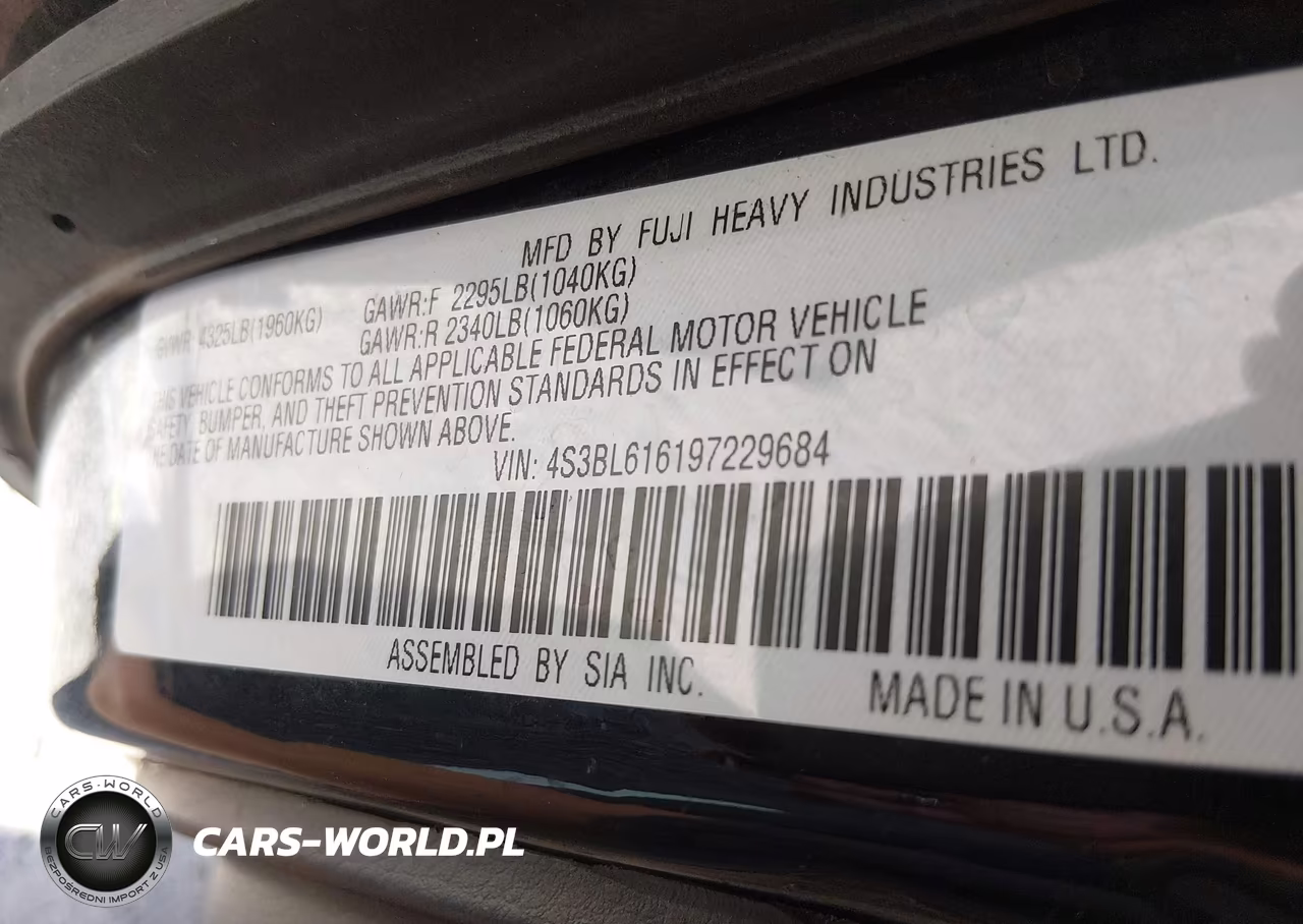 2009 Subaru Legacy 2.5I VIN:4S3BL616197229684 - 9