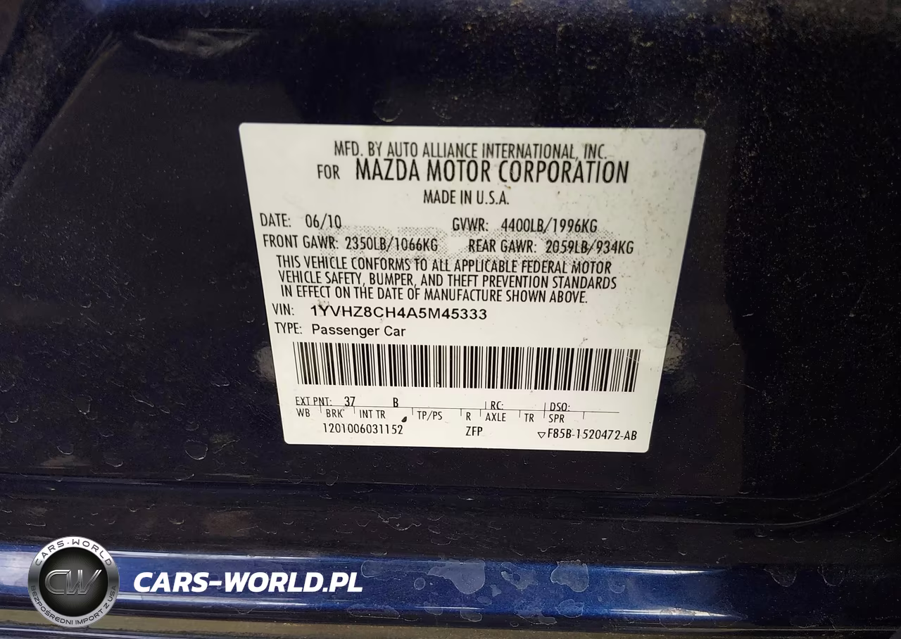 2010 Mazda Mazda6 I Touring Plus VIN:1YVHZ8CH4A5M45333 - 9