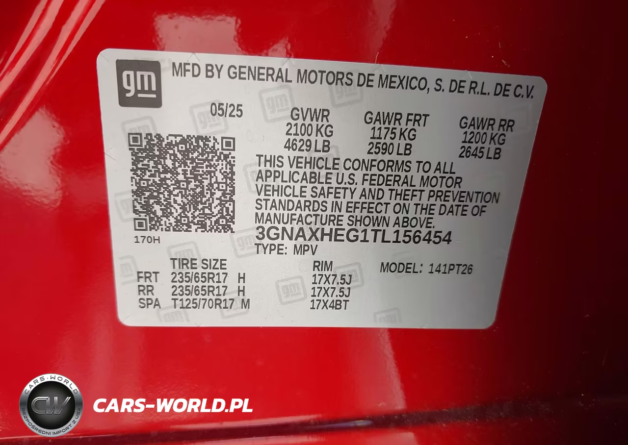 2026 Chevrolet Equinox Fwd Lt VIN:3GNAXHEG1TL156454 - 9