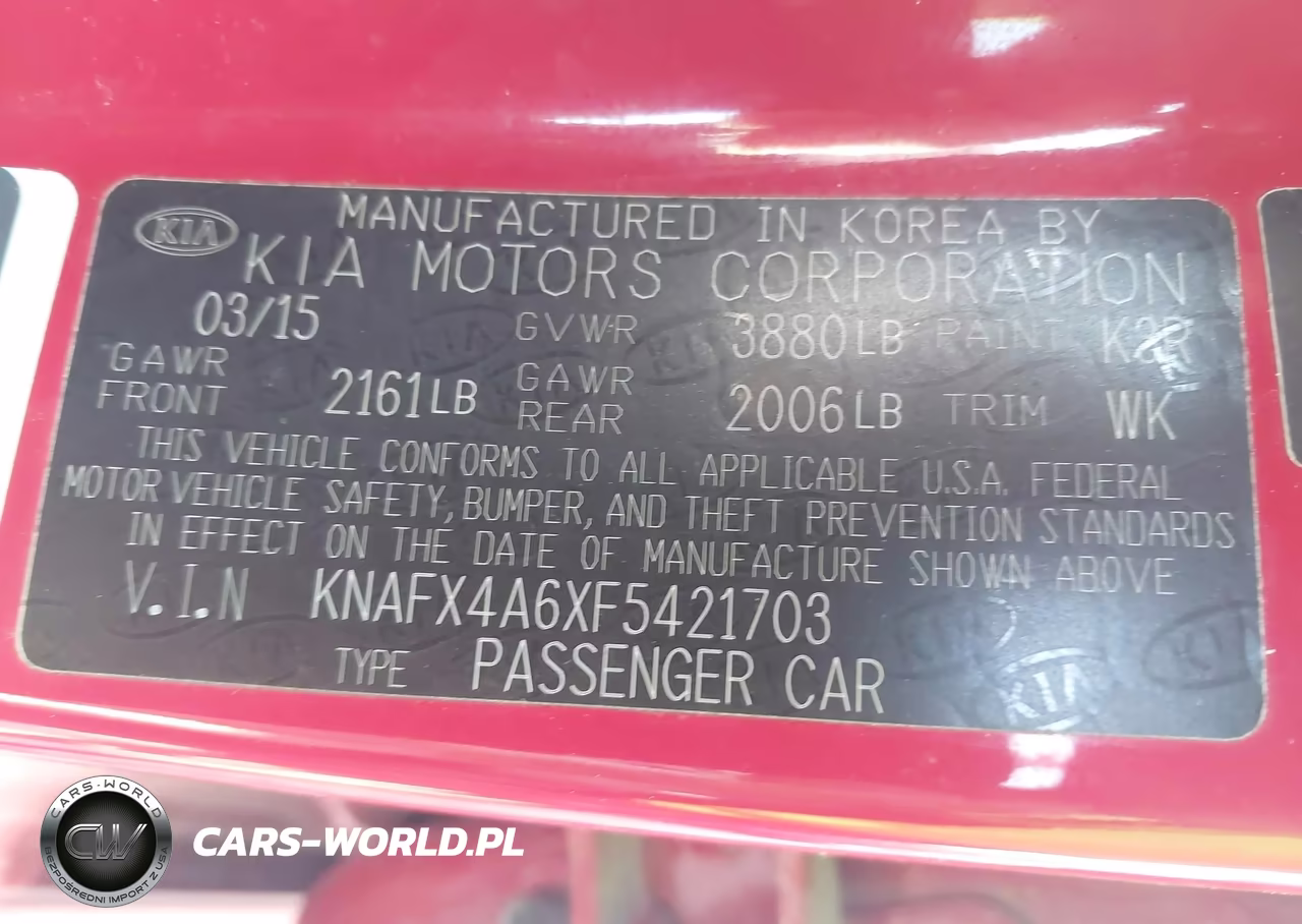 2015 Kia Forte Lx VIN:KNAFX4A6XF5421703 - 9