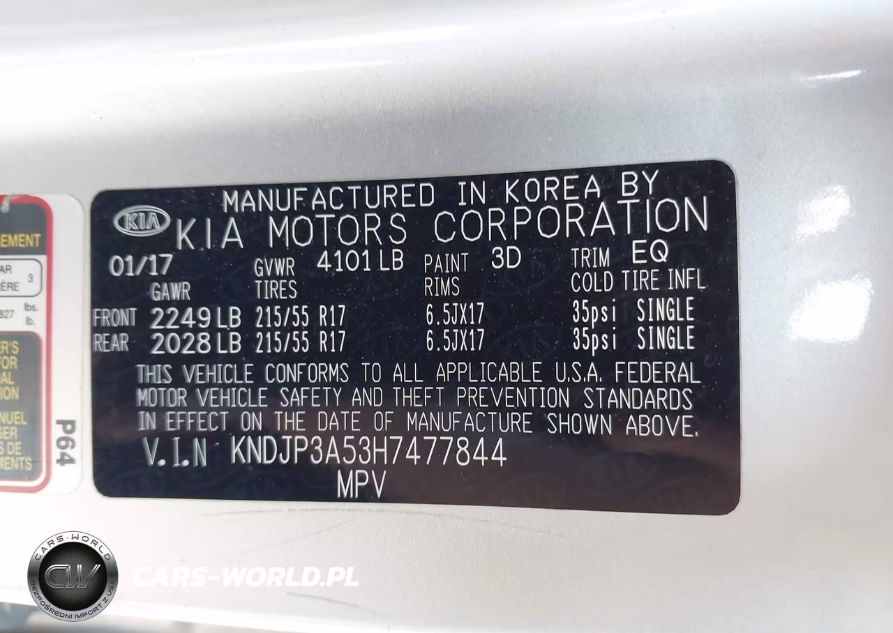 2017 Kia Soul + VIN:KNDJP3A53H7477844 - 9