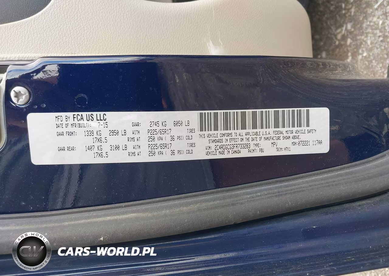 2015 Dodge Grand Caravan Sxt VIN:2C4RDGCG3FR733283 - 9