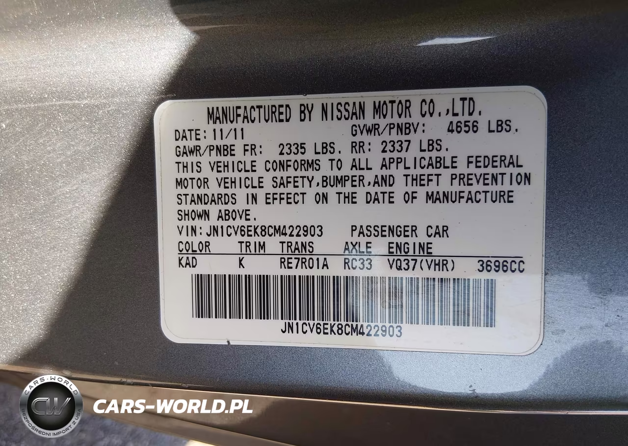 2012 Infiniti G37 Journey VIN:JN1CV6EK8CM422903 - 9