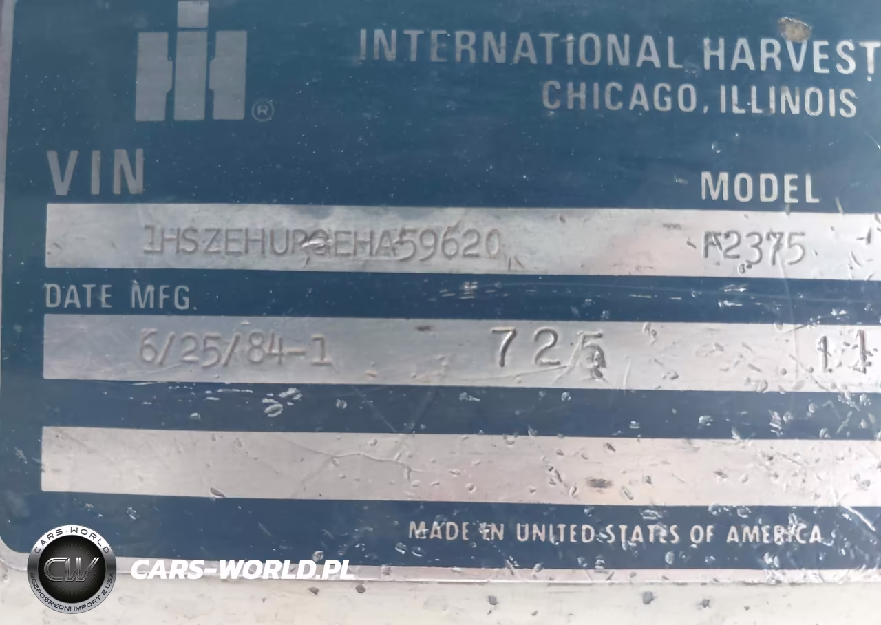 1984 International S-Series F2375 VIN:1HSZEHUR0EHA59620 - 9