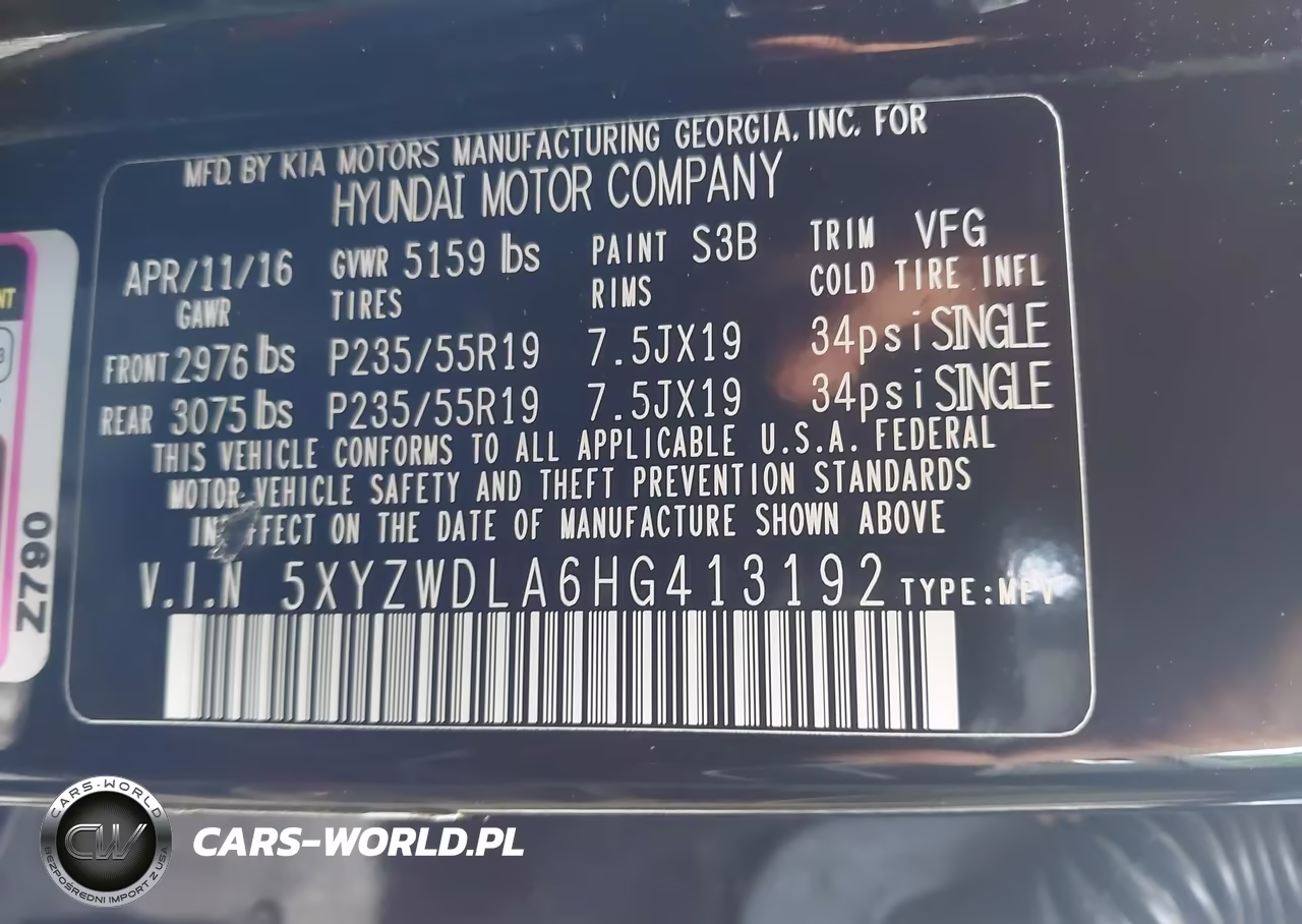 2017 Hyundai Santa Fe Sport 2.0T Ultimate VIN:5XYZWDLA6HG413192 - 9