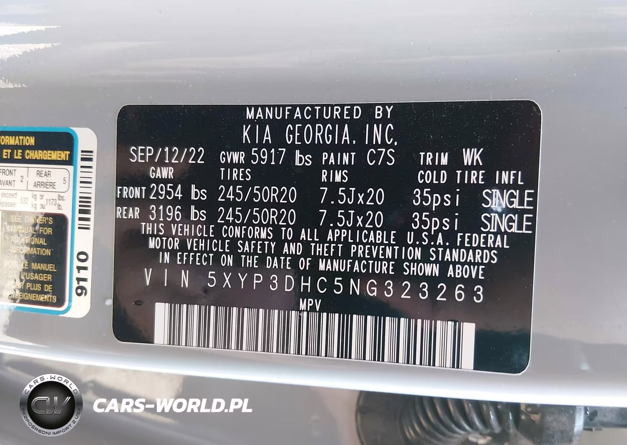 2022 Kia Telluride Ex VIN:5XYP3DHC5NG323263 - 9