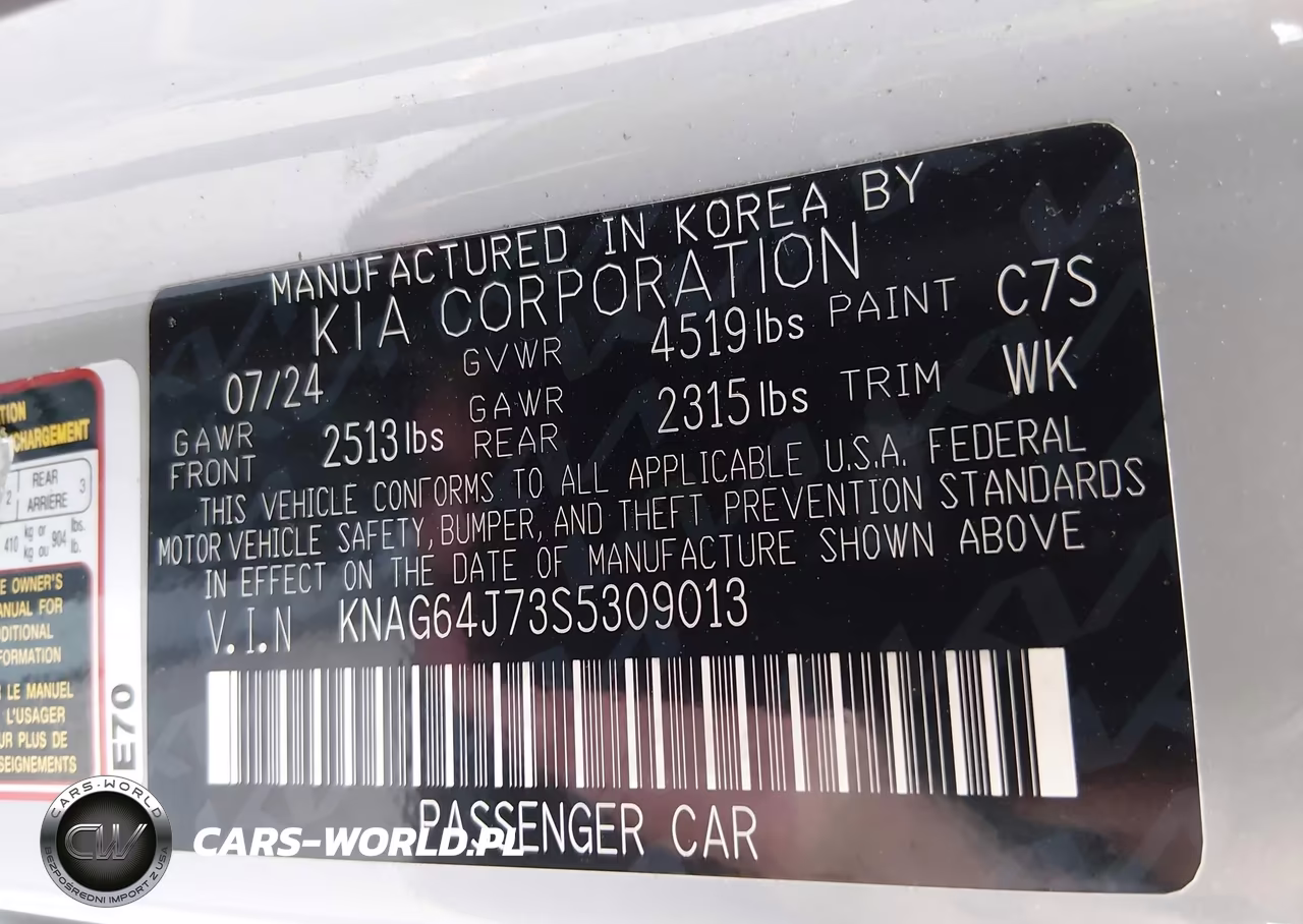 2025 Kia K5 Gt-Line VIN:KNAG64J73S5309013 - 9