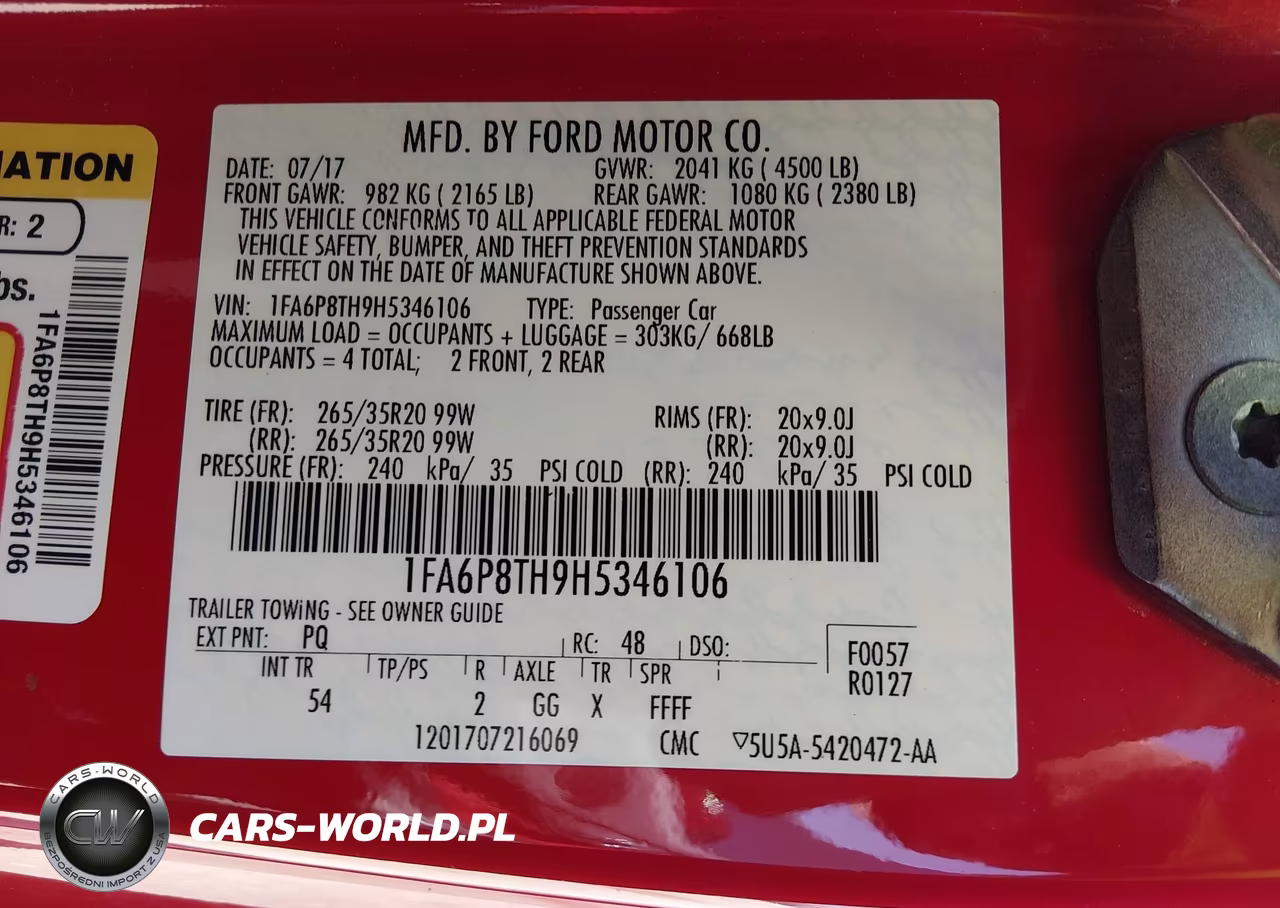 2017 Ford Mustang Ecoboost VIN:1FA6P8TH9H5346106 - 9