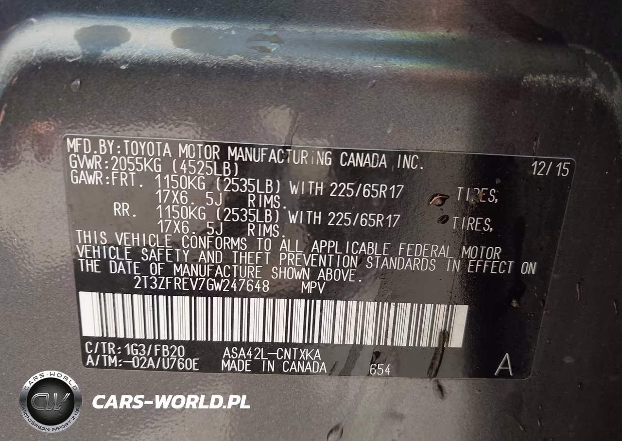 2016 Toyota Rav4 Le VIN:2T3ZFREV7GW247648 - 9