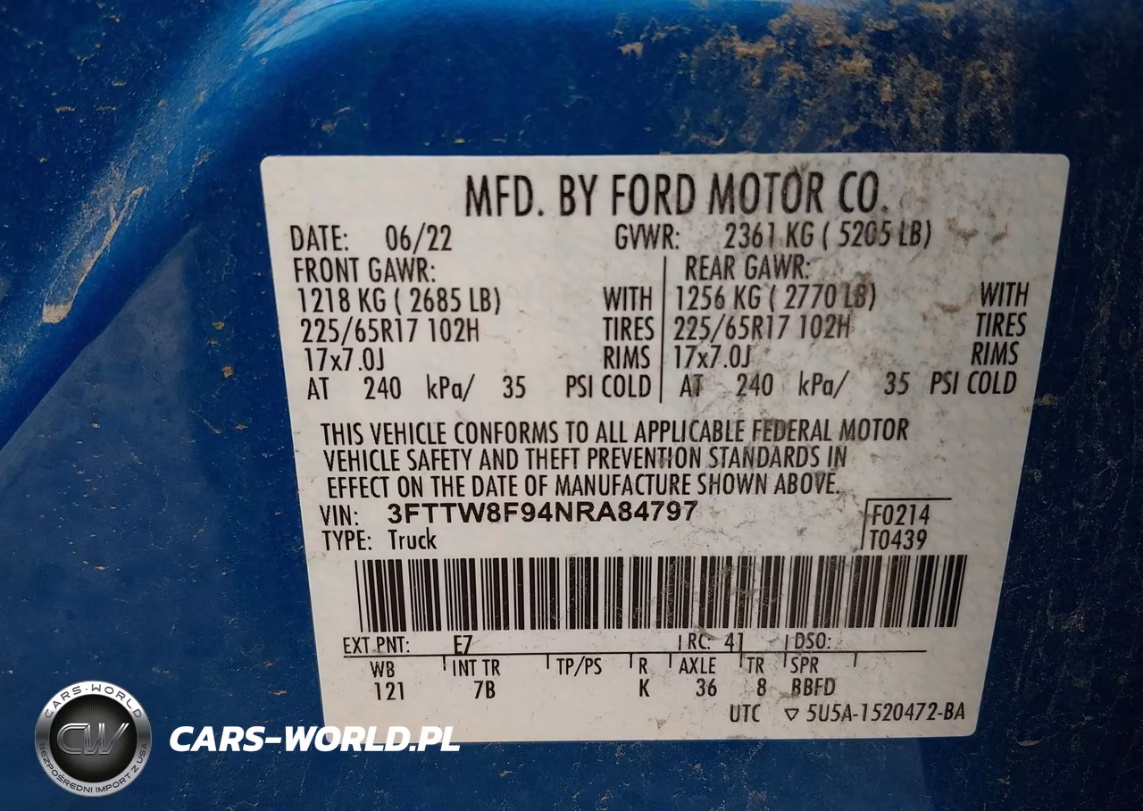 2022 Ford Maverick Xlt VIN:3FTTW8F94NRA84797 - 9