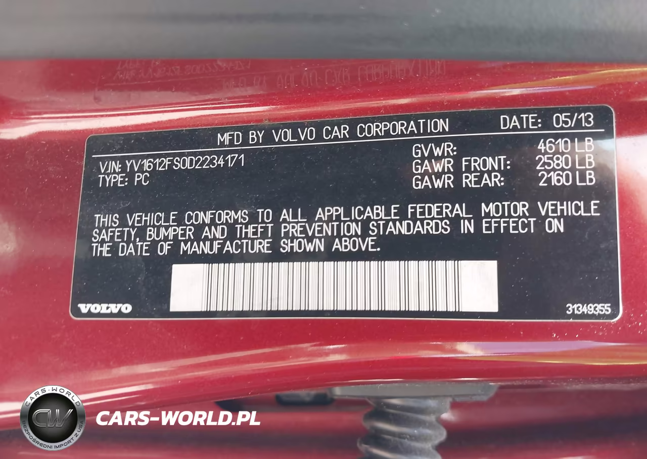 2013 Volvo S60 T5 VIN:YV1612FS0D2234171 - 9