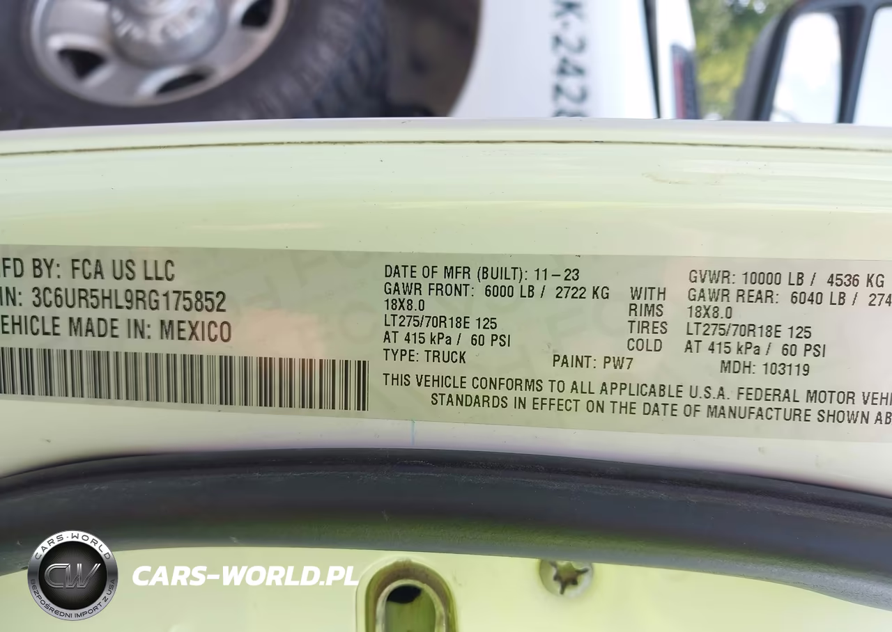 2024 Ram 2500 Tradesman 4X4 8' Box VIN:3C6UR5HL9RG175852 - 9