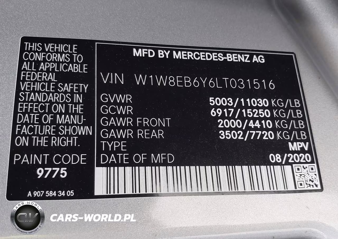 2020 Mercedes-Benz Sprinter 3500Xd Standard Roof V6 VIN:W1W8EB6Y6LT031516 - 9