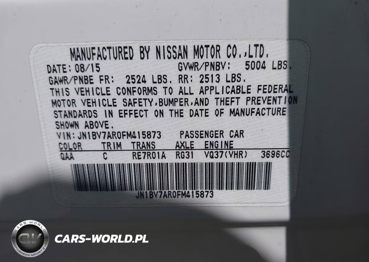 2015 Infiniti Q50 Premium VIN:JN1BV7AR0FM415873 - 9
