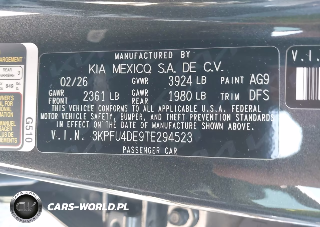 2026 Kia K4 Ex VIN:3KPFU4DE9TE294523 - 9