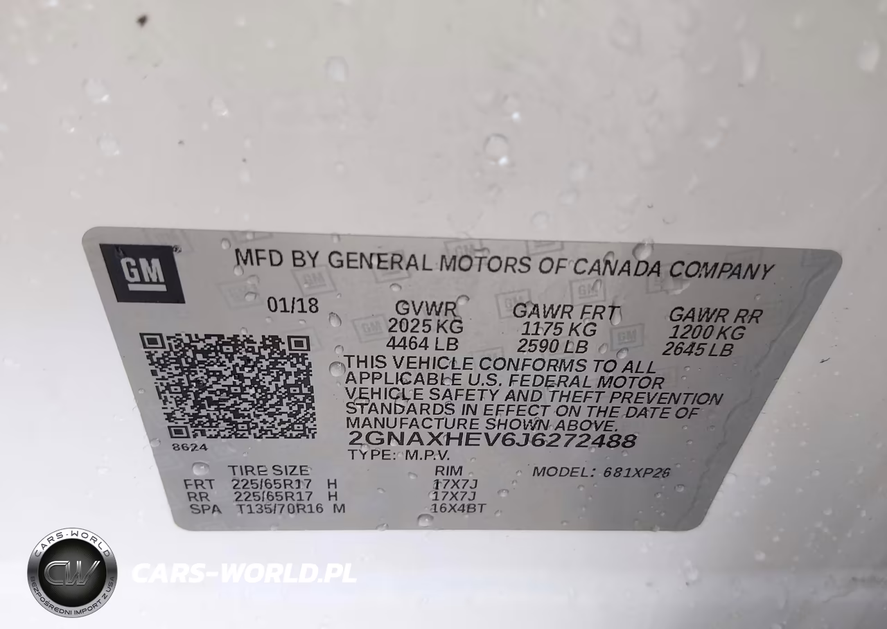 2018 Chevrolet Equinox Ls VIN:2GNAXHEV6J6272488 - 9