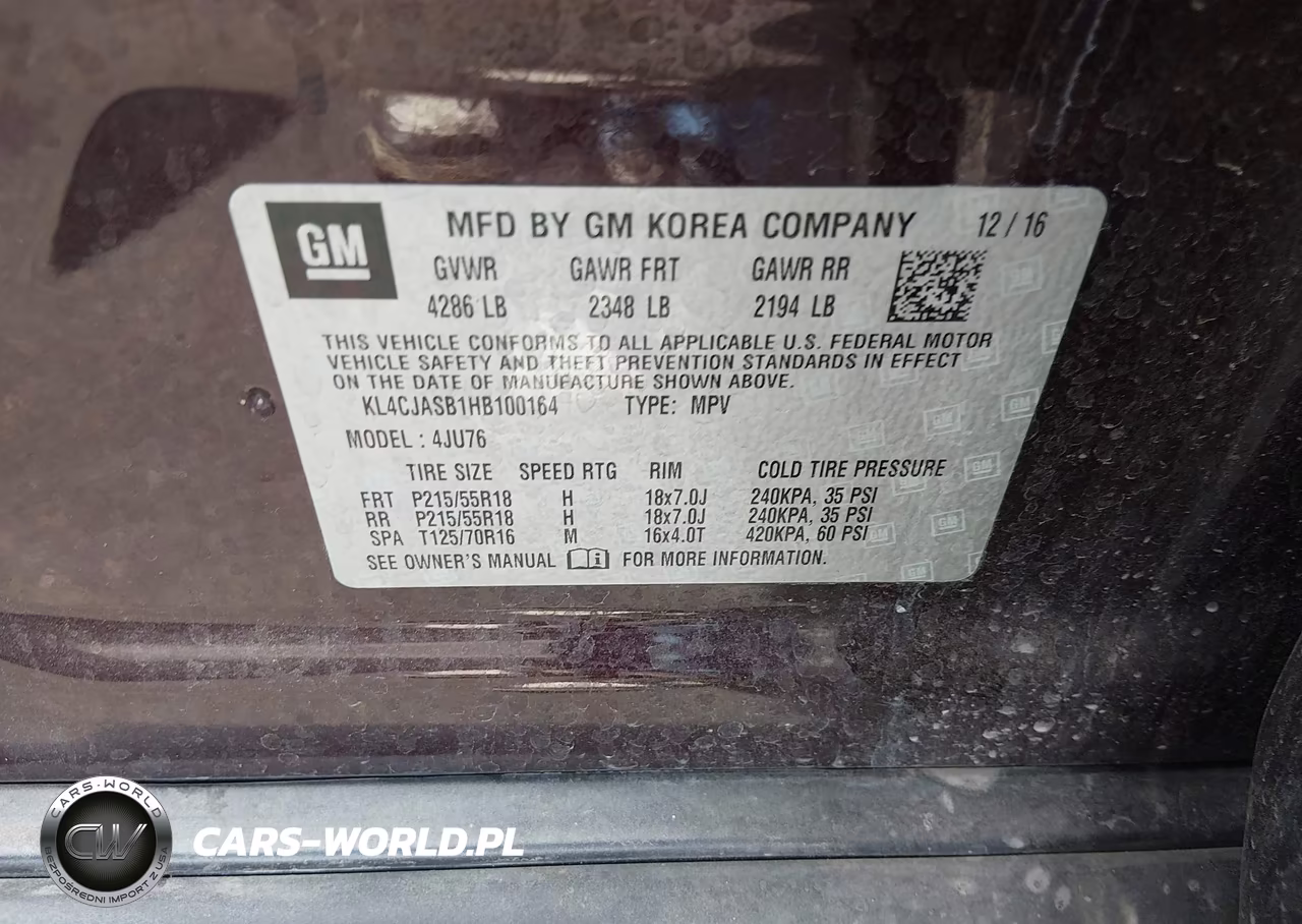 2017 Buick Encore Preferred VIN:KL4CJASB1HB100164 - 9