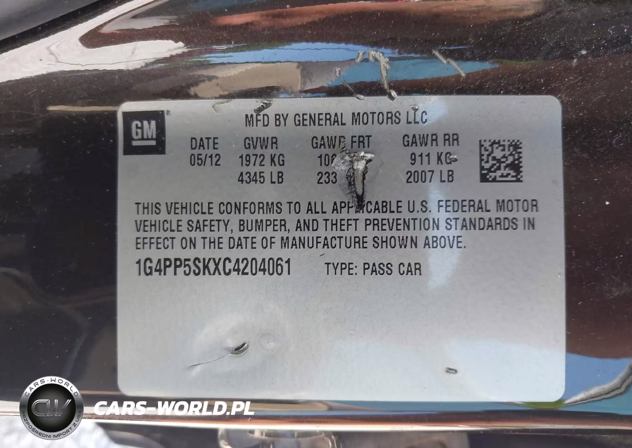 2012 Buick Verano VIN:1G4PP5SKXC4204061 - 9