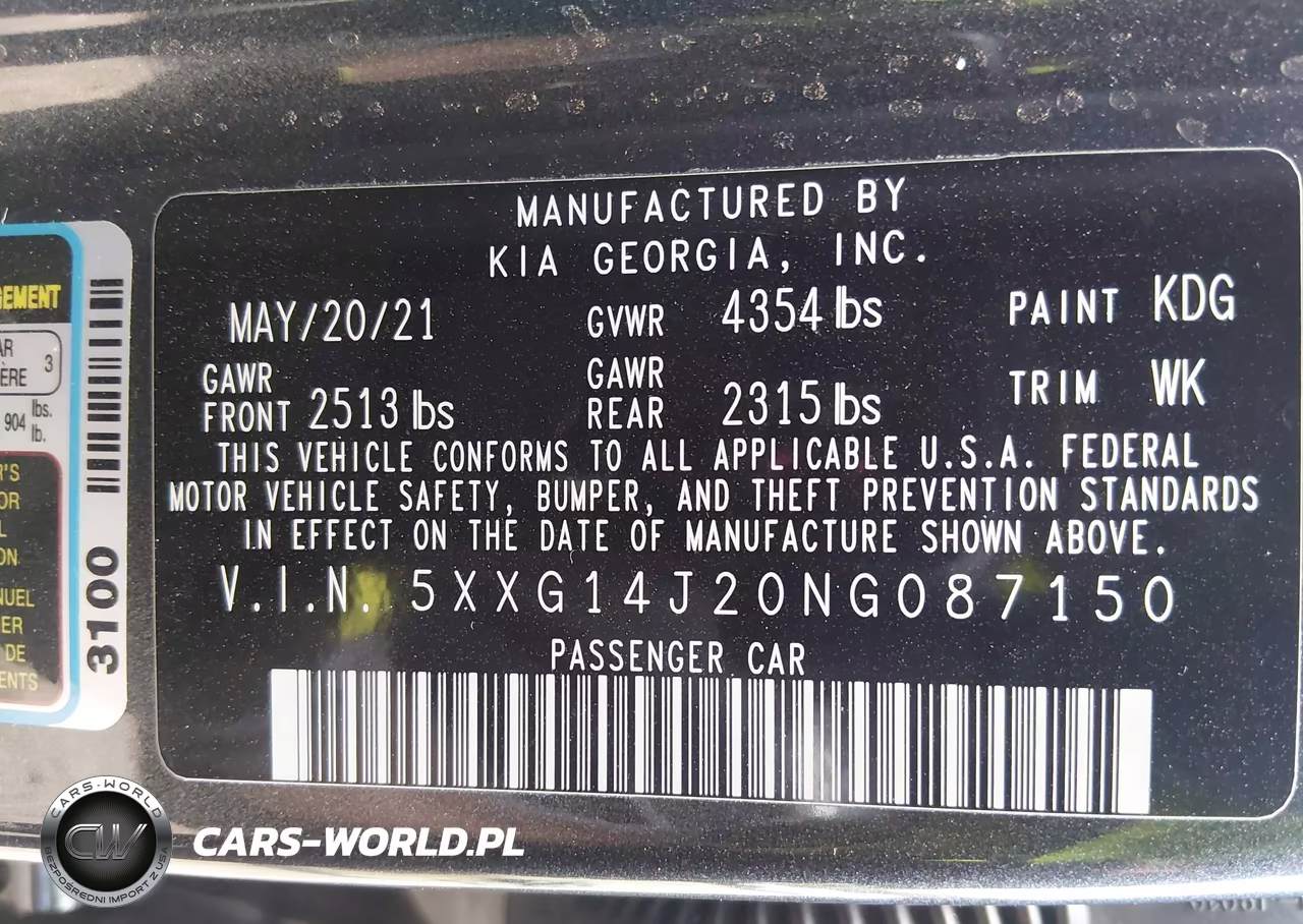 2022 Kia K5 Lxs VIN:5XXG14J20NG087150 - 9