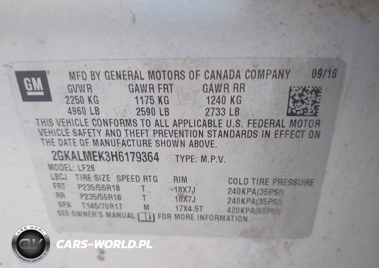 2017 GMC Terrain Sle-1 VIN:2GKALMEK3H6179364 - 9
