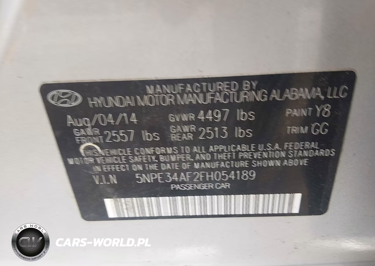 2015 Hyundai Sonata Limited VIN:5NPE34AF2FH054189 - 9
