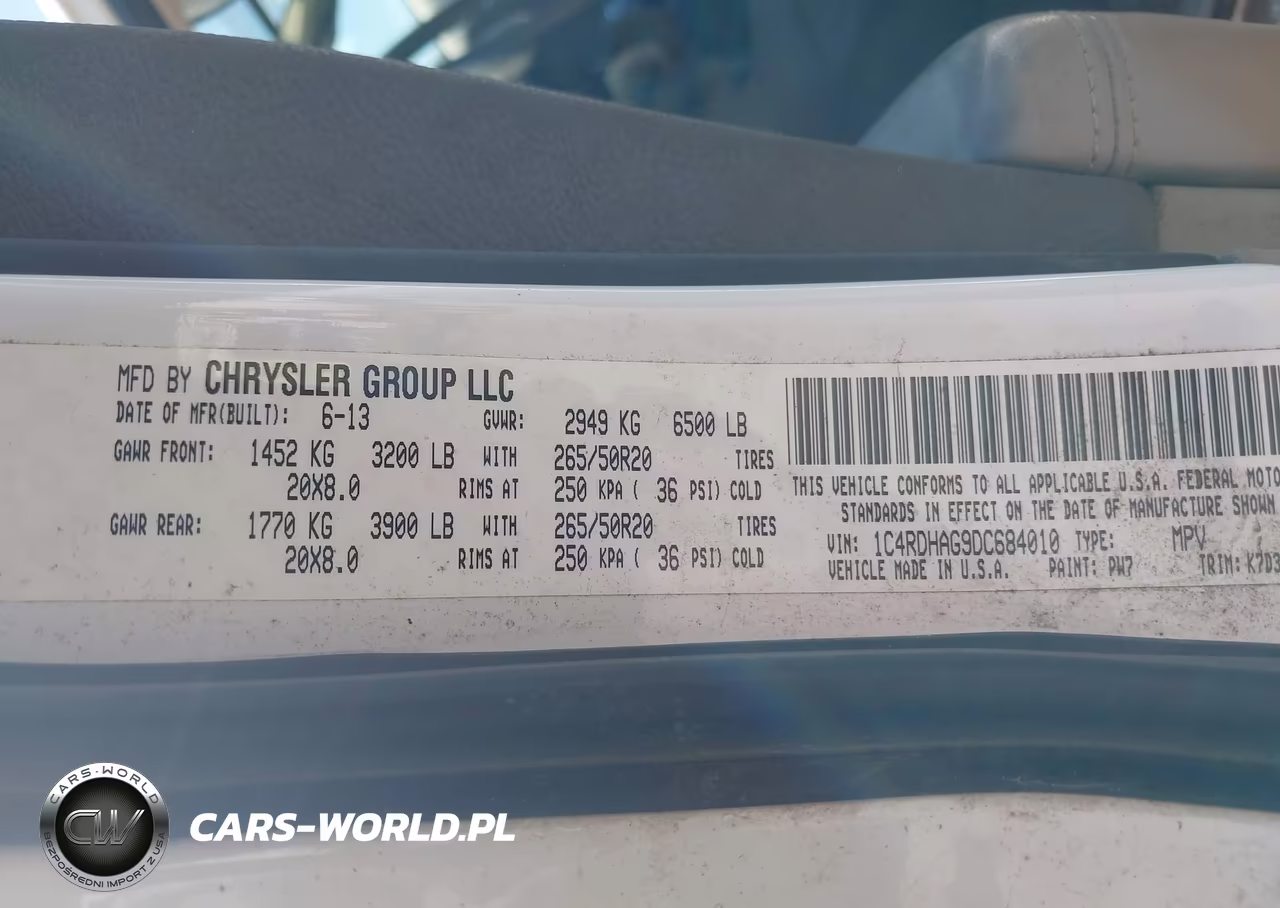 2013 Dodge Durango Sxt VIN:1C4RDHAG9DC684010 - 9
