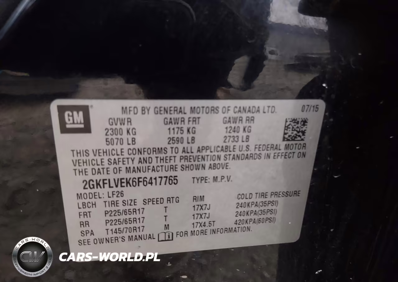 2015 GMC Terrain Sle-1 VIN:2GKFLVEK6F6417765 - 9