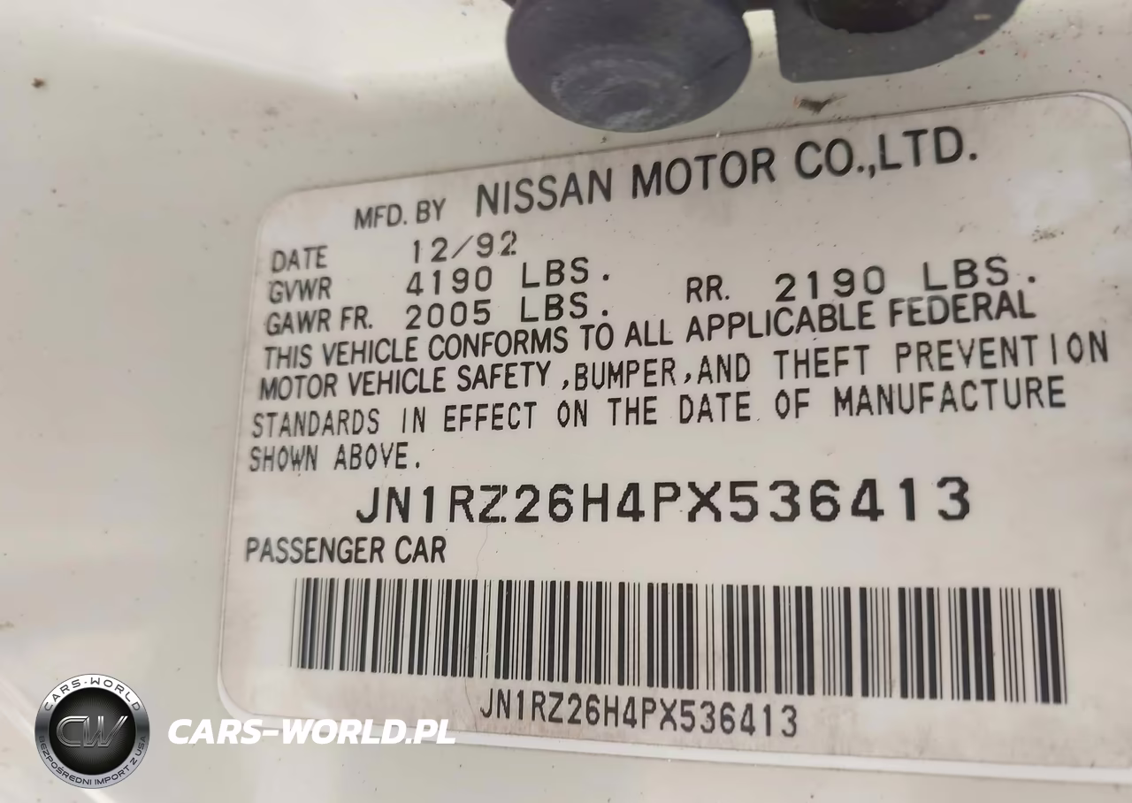 1993 Nissan 300Zx 2+2 VIN:JN1RZ26H4PX536413 - 9