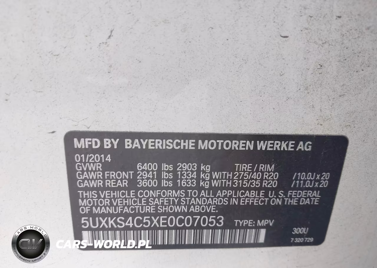 2014 BMW X5 xDrive35D VIN:5UXKS4C5XE0C07053 - 9
