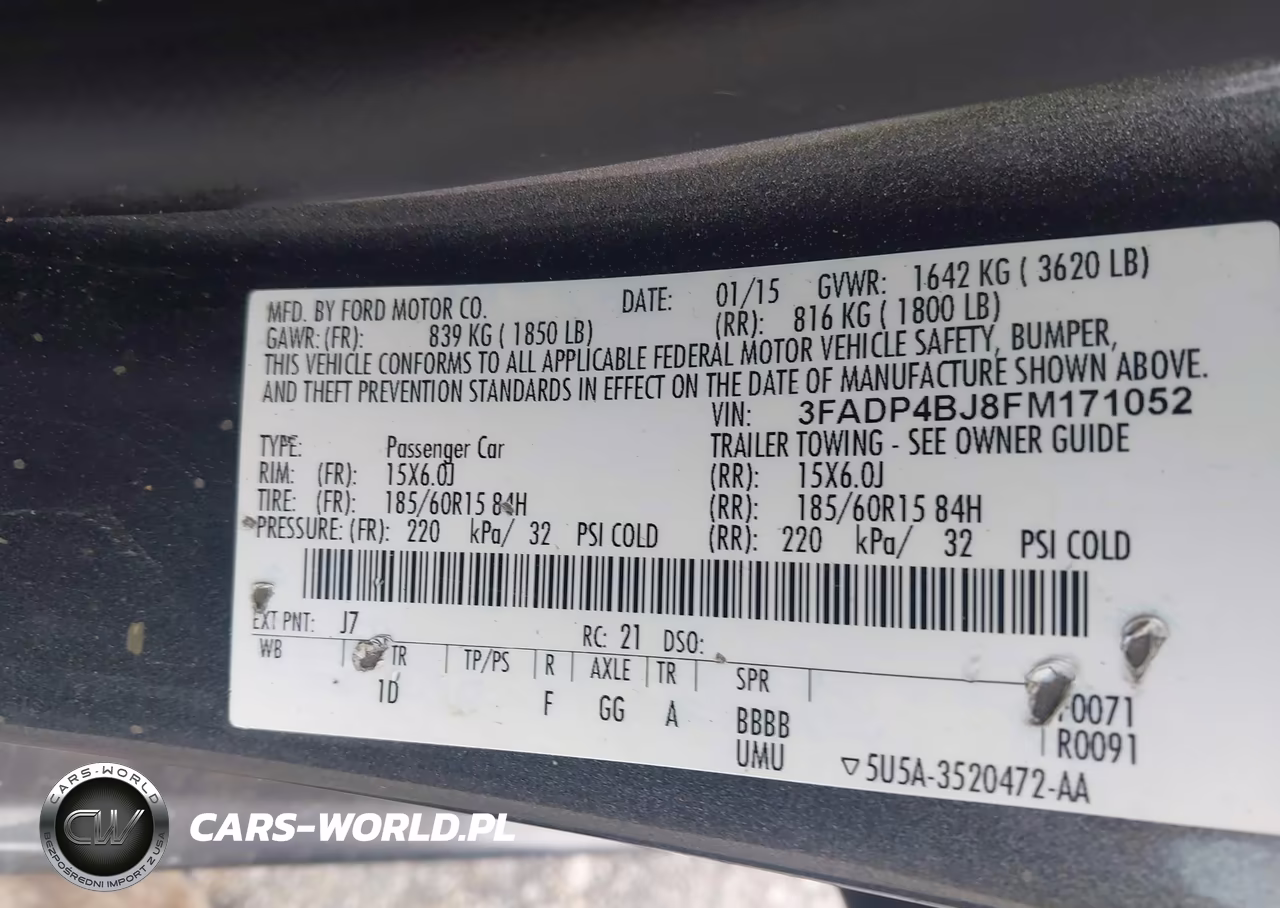 2015 Ford Fiesta Se VIN:3FADP4BJ8FM171052 - 9