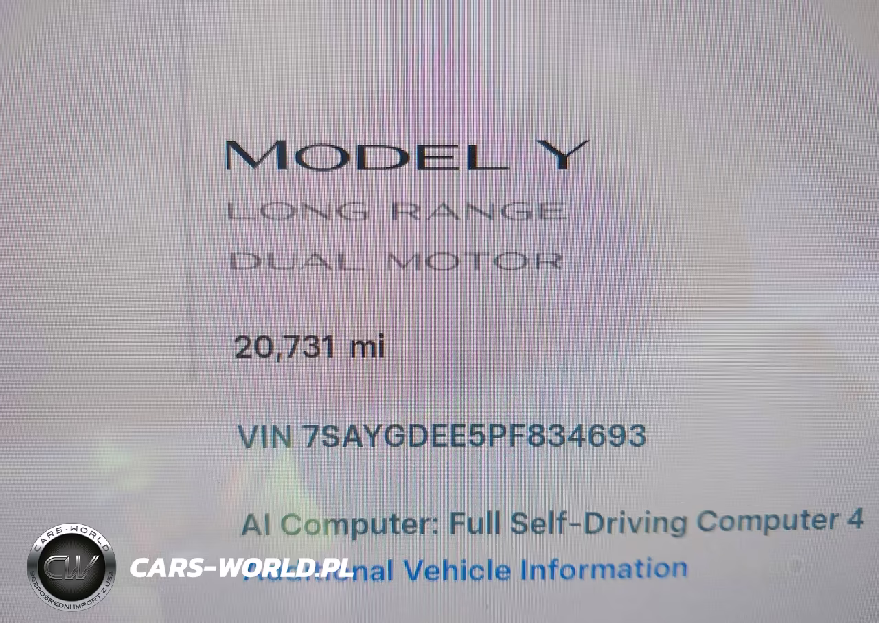 2023 Tesla Model Y Awd-Long Range Dual Motor All-Wheel Drive VIN:7SAYGDEE5PF834693 - 16