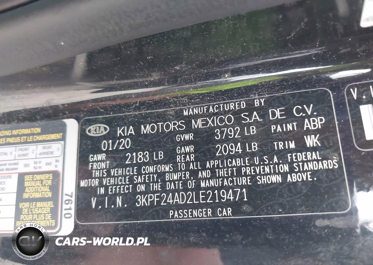 2020 Kia Forte Lxs VIN:3KPF24AD2LE219471 - 9