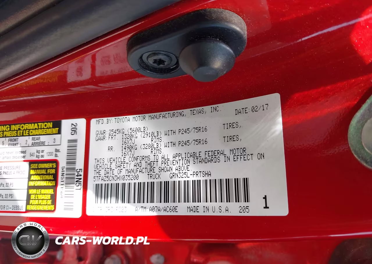 2017 Toyota Tacoma Sr5 V6 VIN:5TFAZ5CN3HX035200 - 9
