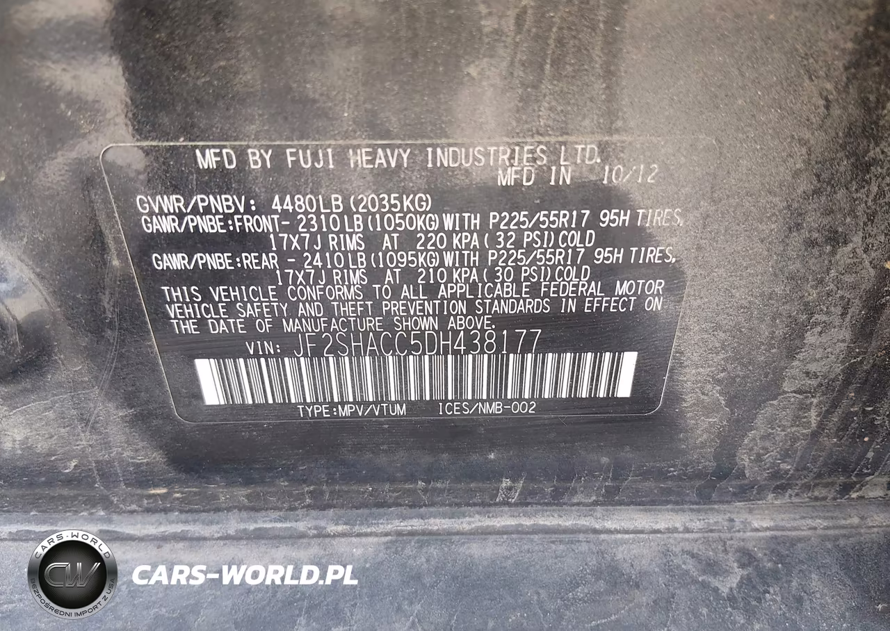 2013 Subaru Forester 2.5X Premium VIN:JF2SHACC5DH438177 - 9