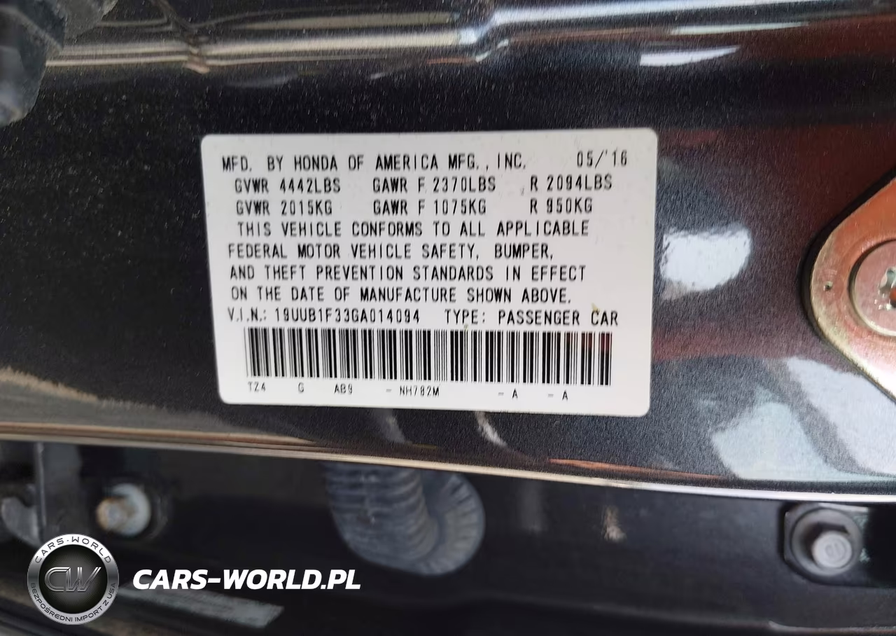 2016 Acura Tlx VIN:19UUB1F33GA014094 - 9