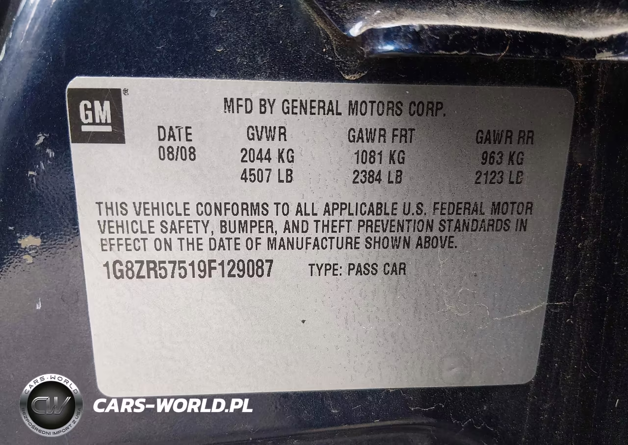 2009 Saturn Aura Green Line Hybrid VIN:1G8ZR57519F129087 - 9