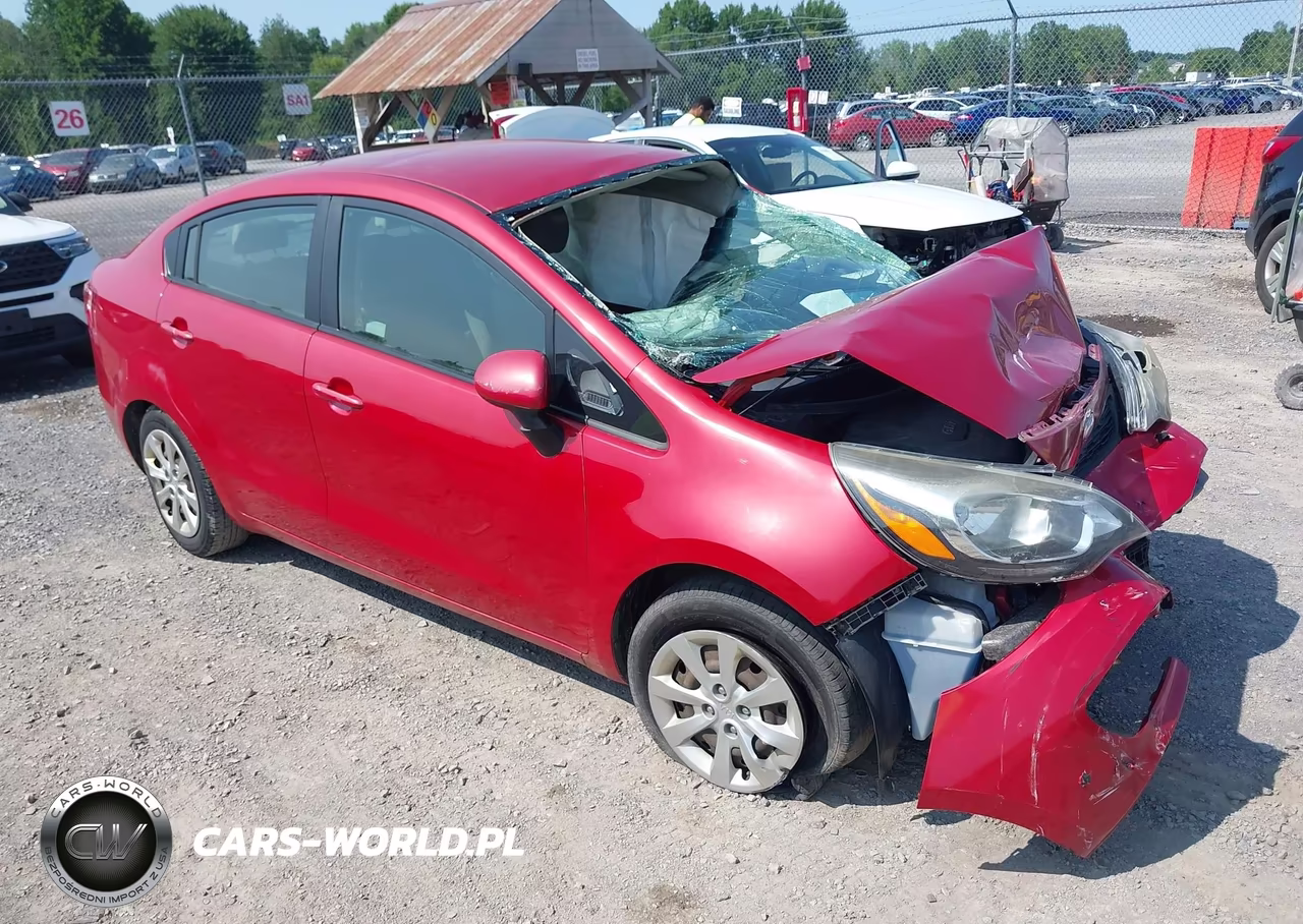 2014 Kia Rio Lx VIN:KNADM4A38E6327592 - 1