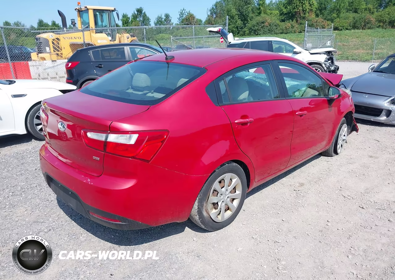 2014 Kia Rio Lx VIN:KNADM4A38E6327592 - 4