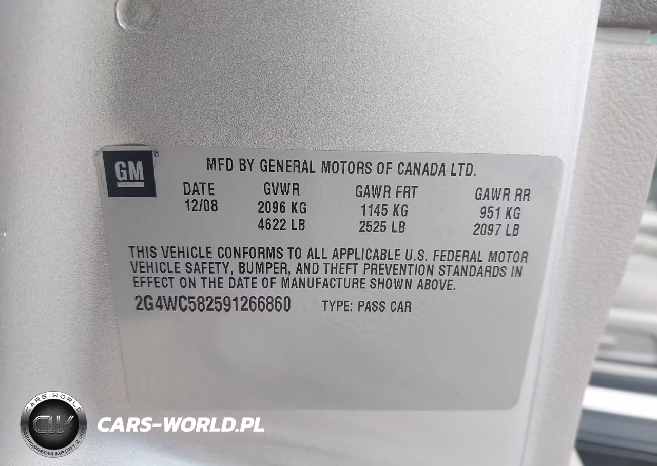 2009 Buick Lacrosse Cx VIN:2G4WC582591266860 - 9