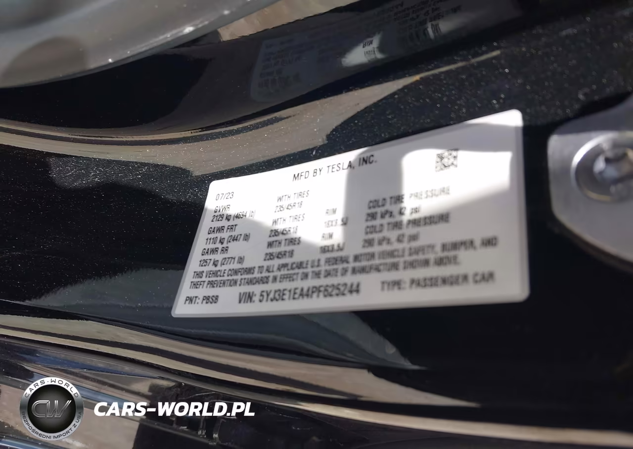 2023 Tesla Model 3 Rear-Wheel Drive VIN:5YJ3E1EA4PF625244 - 9