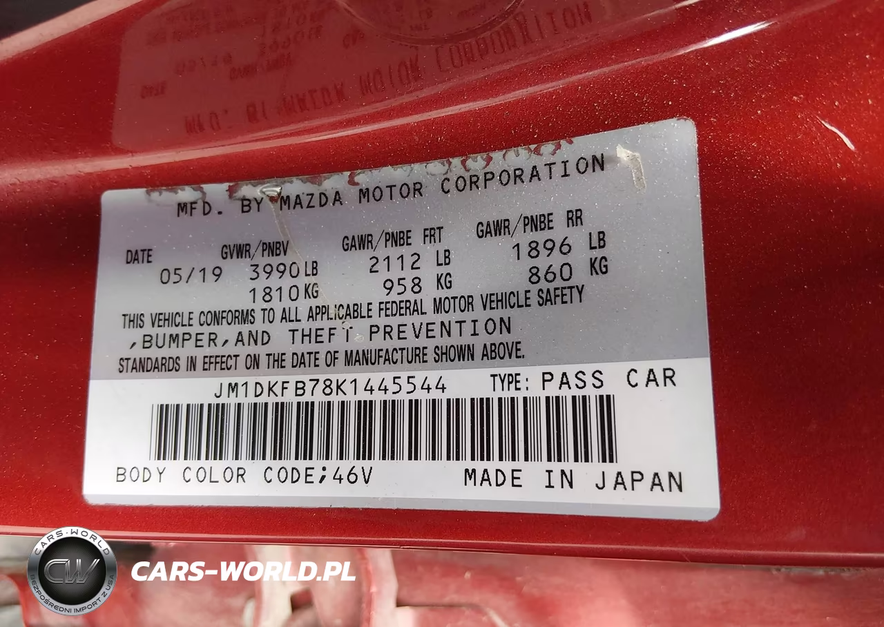 2019 Mazda Cx-3 Sport VIN:JM1DKFB78K1445544 - 9
