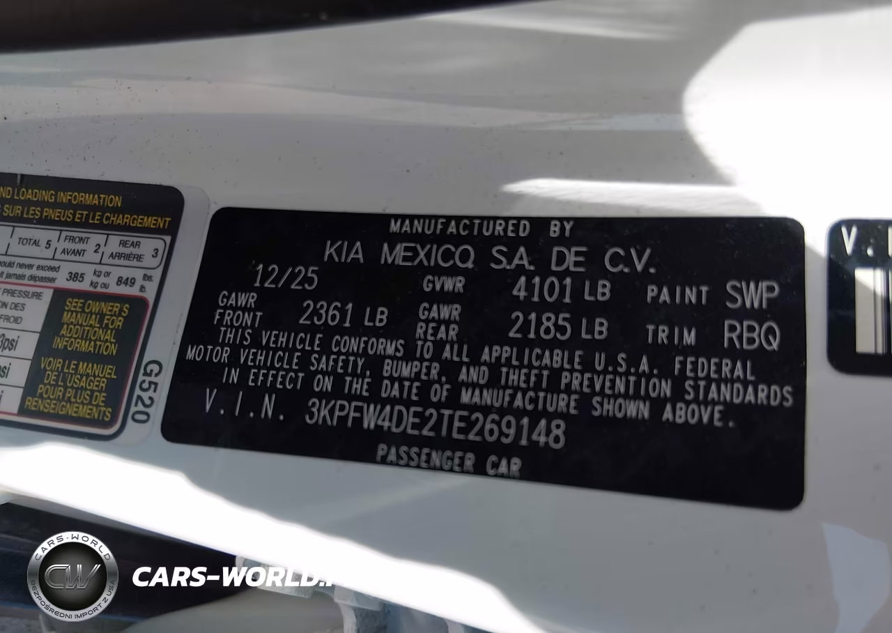 2026 Kia K4 Gt-Line VIN:3KPFW4DE2TE269148 - 9