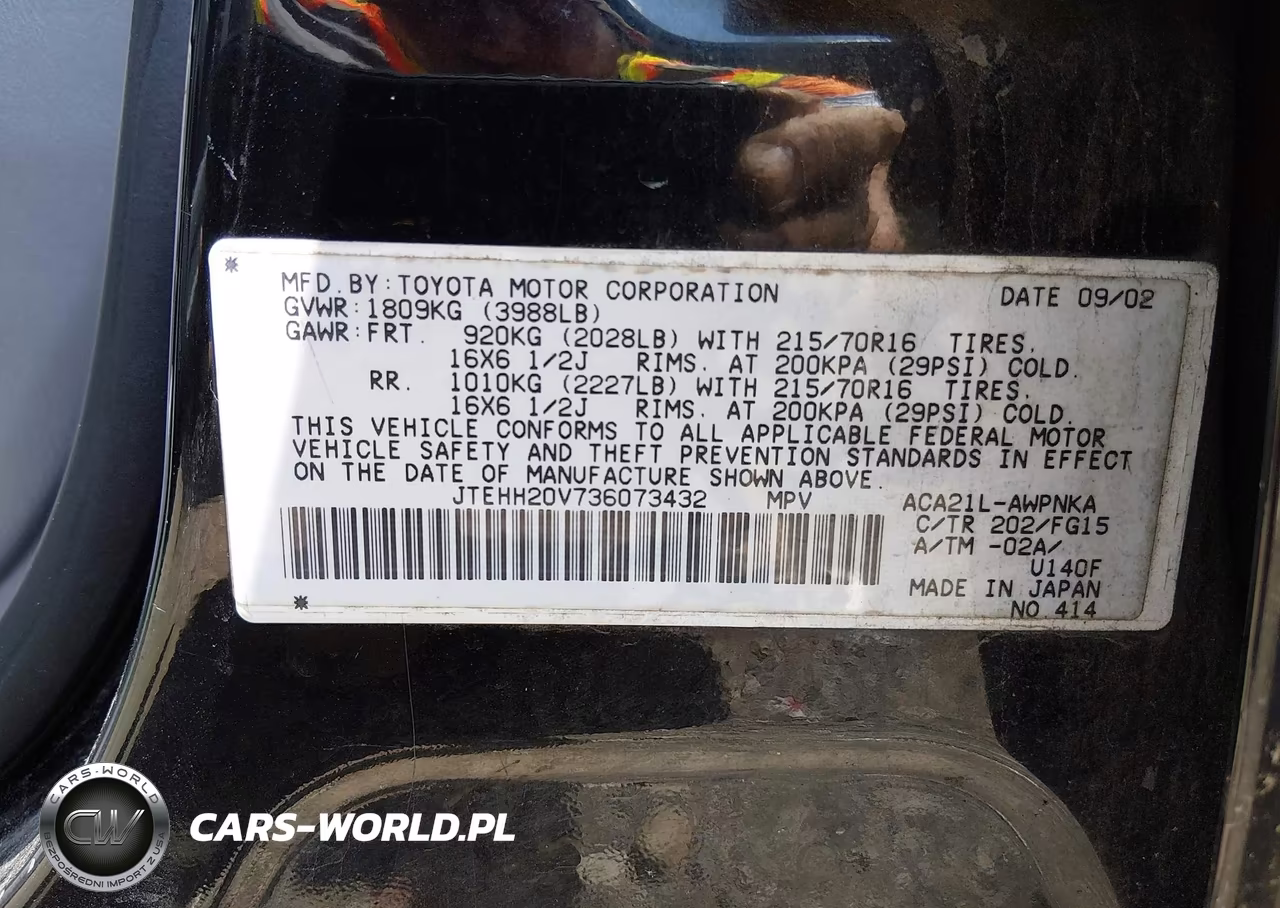 2003 Toyota Rav4 VIN:JTEHH20V736073432 - 9