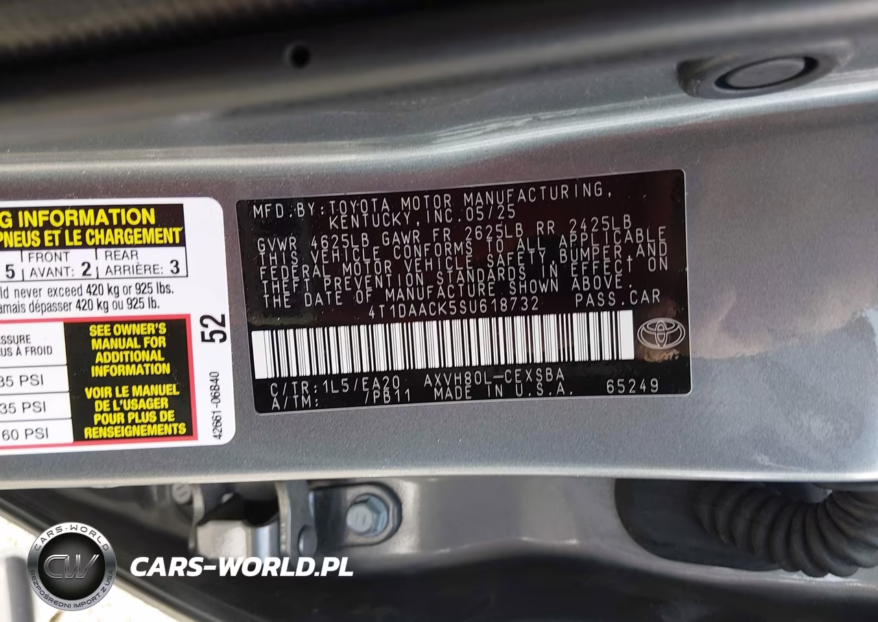 2025 Toyota Camry Se VIN:4T1DAACK5SU618732 - 9