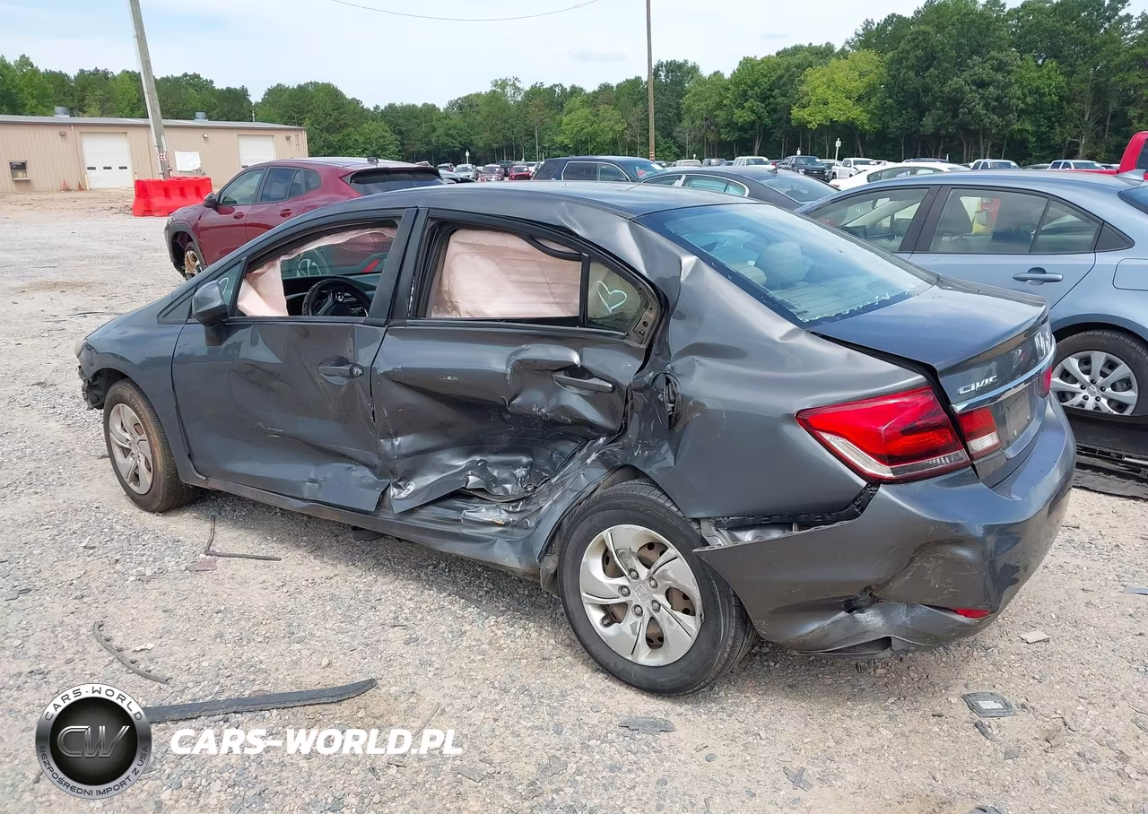 2013 Honda Civic Lx VIN:2HGFB2F55DH539509 - 3