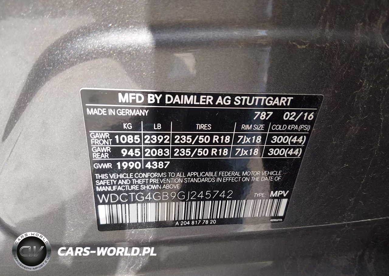 2016 Mercedes-Benz Gla 250 4Matic VIN:WDCTG4GB9GJ245742 - 9