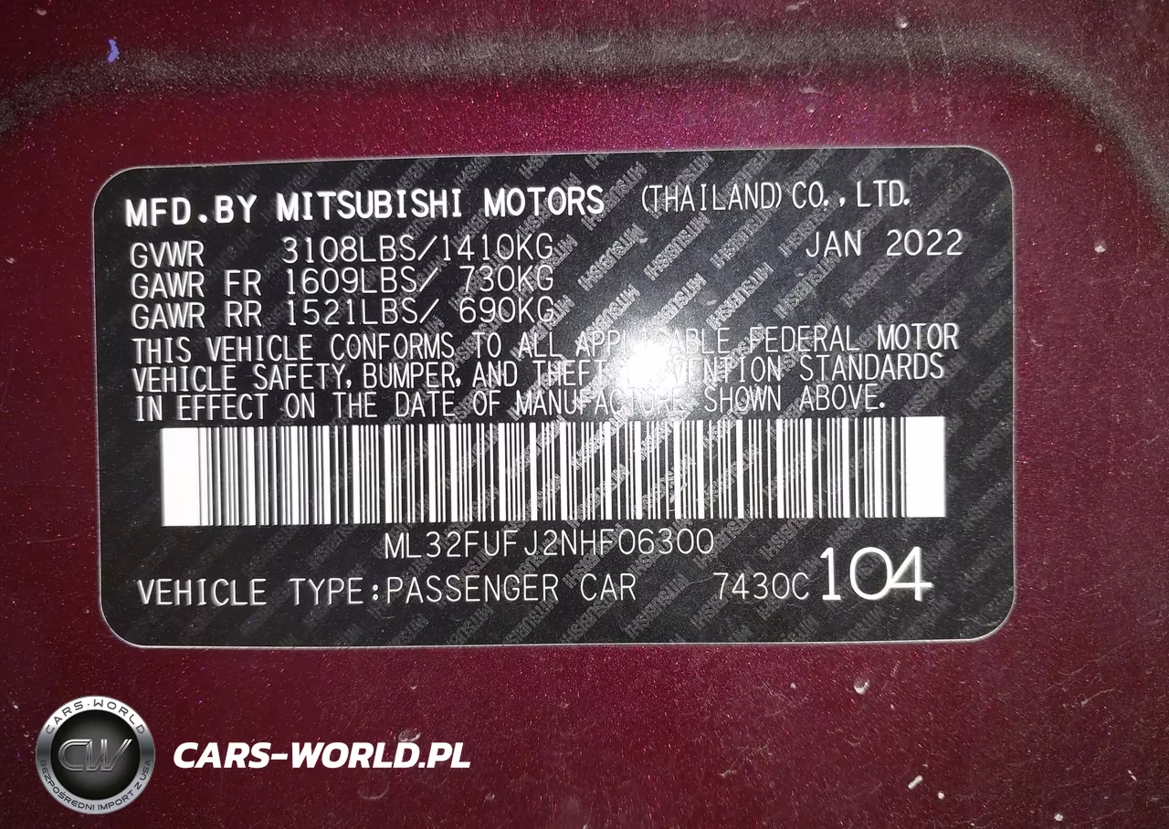 2022 Mitsubishi Mirage G4 Es VIN:ML32FUFJ2NHF06300 - 9
